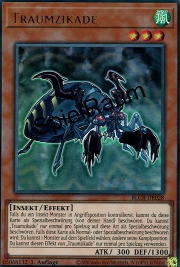Dream Cicada Single: Yu-Gi-Oh! Battles of Legend: Crystal Revenge Einzelkarte