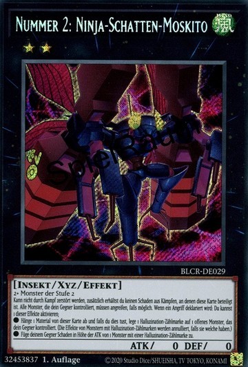 Number 2: Ninja Shadow Mosquito Single: Yu-Gi-Oh! Battles of Legend: Crystal Revenge Einzelkarte