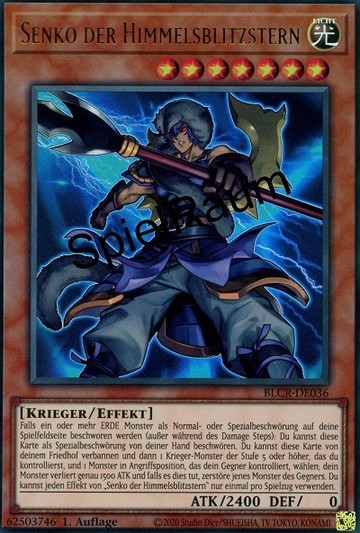 Senko the Skybolt Star Single: Yu-Gi-Oh! Battles of Legend: Crystal Revenge Einzelkarte