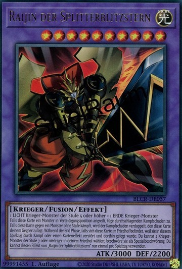 Raijin the Breakbolt Star Single: Yu-Gi-Oh! Battles of Legend: Crystal Revenge Einzelkarte