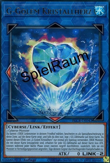 G Golem Crystal Heart Single: Yu-Gi-Oh! Battles of Legend: Crystal Revenge Einzelkarte