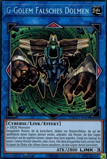 G Golem Invalid Dolmen Single: Yu-Gi-Oh! Battles of Legend: Crystal Revenge Einzelkarte