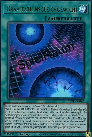 Gravity Balance Single: Yu-Gi-Oh! Battles of Legend: Crystal Revenge Einzelkarte