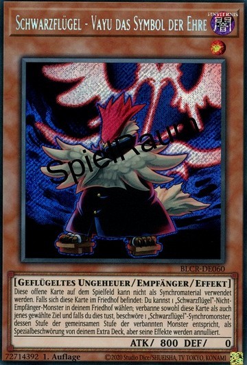 Blackwing - Vayu the Emblem of Honor Single: Yu-Gi-Oh! Battles of Legend: Crystal Revenge Einzelkarte