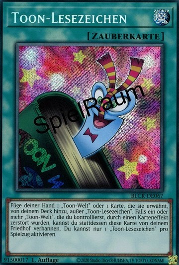 Toon Bookmark Single: Yu-Gi-Oh! Battles of Legend: Crystal Revenge Einzelkarte