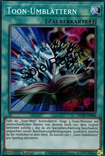 Toon Page-Flip Single: Yu-Gi-Oh! Battles of Legend: Crystal Revenge Einzelkarte