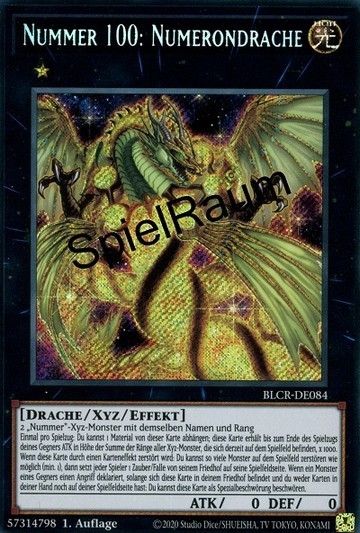 Number 100: Numeron Dragon Single: Yu-Gi-Oh! Battles of Legend: Crystal Revenge Einzelkarte