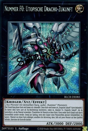 Number F0: Utopic Draco Future Single: Yu-Gi-Oh! Battles of Legend: Crystal Revenge Einzelkarte