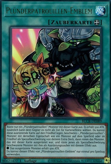 Emblem of the Plunder Patroll Single: Yu-Gi-Oh! Battles of Legend: Crystal Revenge Einzelkarte