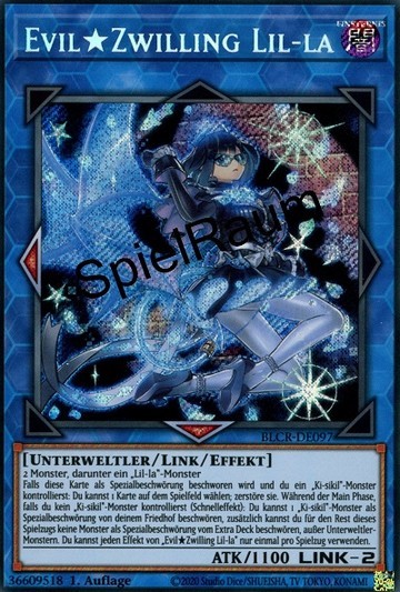 EvilTwin Lil-la Single: Yu-Gi-Oh! Battles of Legend: Crystal Revenge Einzelkarte