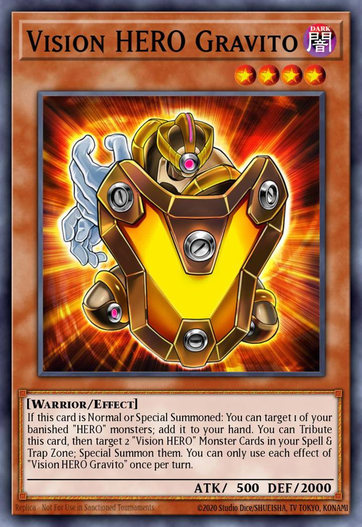 Vision HERO Gravito Single: Yu-Gi-Oh! Battles of Legend: Hero's Revenge Einzelkarte