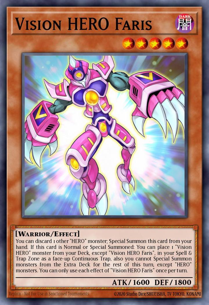 Vision HERO Faris Single: Yu-Gi-Oh! Battles of Legend: Hero's Revenge Einzelkarte