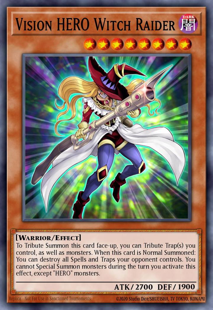 Vision HERO Witch Raider Single: Yu-Gi-Oh! Battles of Legend: Hero's Revenge Einzelkarte