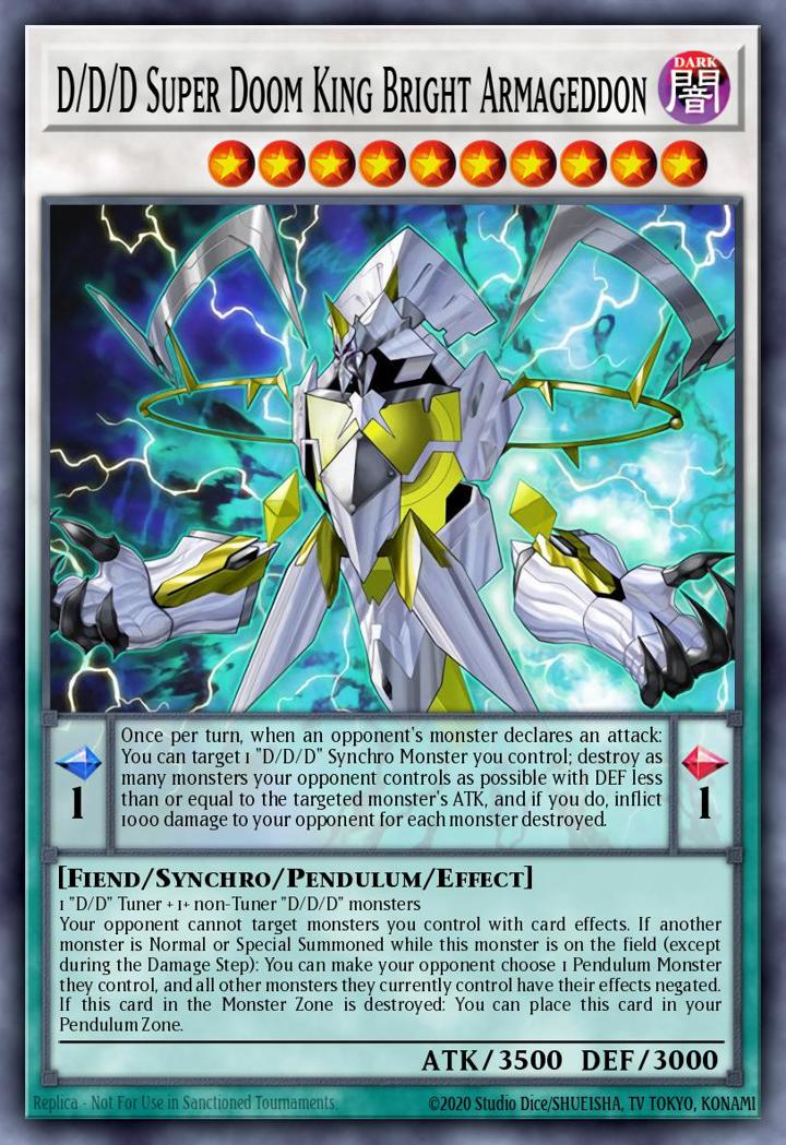 D/D/D Super Doom King Bright Armageddon Single: Yu-Gi-Oh! Battles of Legend: Light's Revenge Einzelkarte