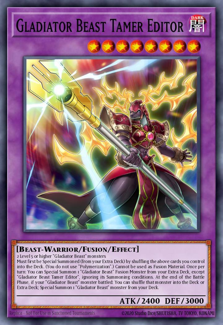 Gladiator Beast Tamer Editor Single: Yu-Gi-Oh! Battles of Legend: Light's Revenge Einzelkarte