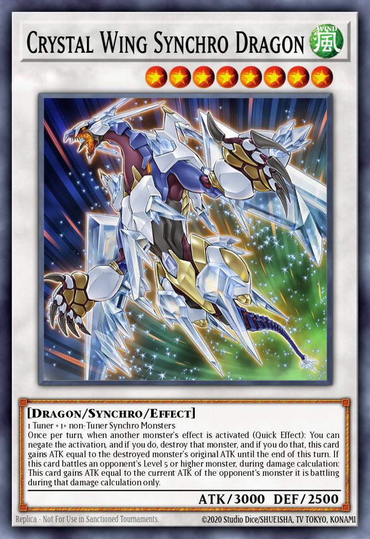 Crystal Wing Synchro Dragon Single: Yu-Gi-Oh! Battles of Legend: Light's Revenge Einzelkarte