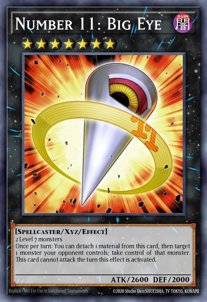 Number 11: Big Eye Single: Yu-Gi-Oh! Battles of Legend: Light's Revenge Einzelkarte