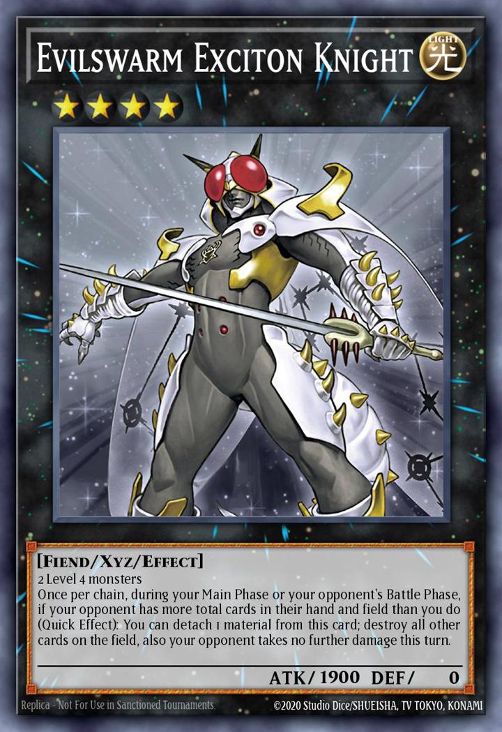 Evilswarm Exciton Knight Single: Yu-Gi-Oh! Battles of Legend: Light's Revenge Einzelkarte