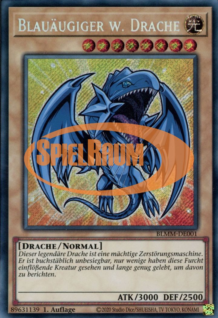 Blue-Eyes White Dragon (V.1 - Secret Rare)