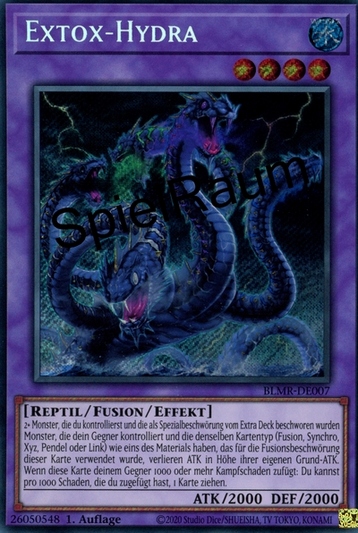 Extox Hydra (V.2 - Quarter Century Secret Rare) Single: Yu-Gi-Oh! Battles of Legend: Monstrous Revenge Einzelkarte