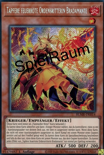 Courageous Crimson Chevalier Bradamante Single: Yu-Gi-Oh! Battles of Legend: Monstrous Revenge Einzelkarte