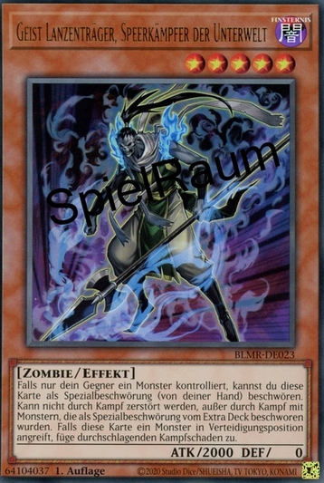 Ghost Lancer, the Underworld Spearman Single: Yu-Gi-Oh! Battles of Legend: Monstrous Revenge Einzelkarte