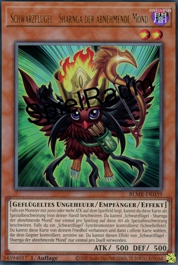 Blackwing - Sharnga the Waning Moon Single: Yu-Gi-Oh! Battles of Legend: Monstrous Revenge Einzelkarte