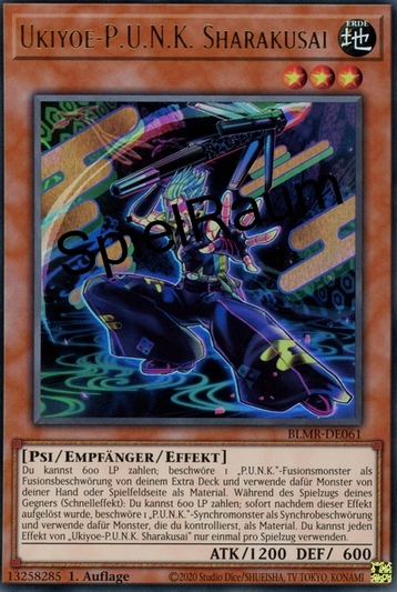 Ukiyoe-P.U.N.K. Sharakusai Single: Yu-Gi-Oh! Battles of Legend: Monstrous Revenge Einzelkarte