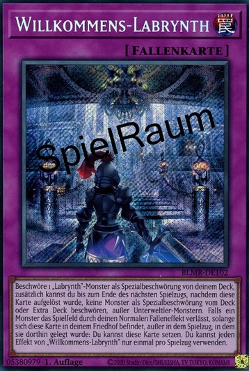 Welcome Labrynth (V.1 - Secret Rare) Single: Yu-Gi-Oh! Battles of Legend: Monstrous Revenge Einzelkarte