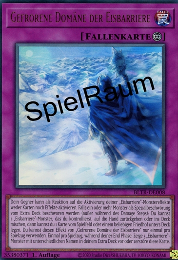 Frozen Domain of the Ice Barrier