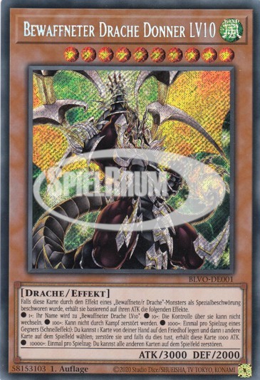 Armed Dragon Thunder LV10 (V.1 - Secret Rare)