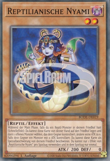 Reptilianne Nyami Single: Yu-Gi-Oh! Burst of Destiny Einzelkarte