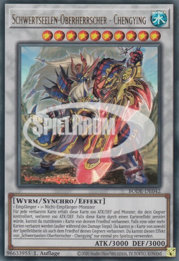Swordsoul Supreme Sovereign - Chengying Single: Yu-Gi-Oh! Burst of Destiny Einzelkarte