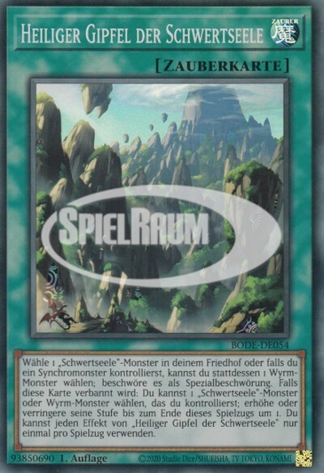 Swordsoul Sacred Summit Single: Yu-Gi-Oh! Burst of Destiny Einzelkarte