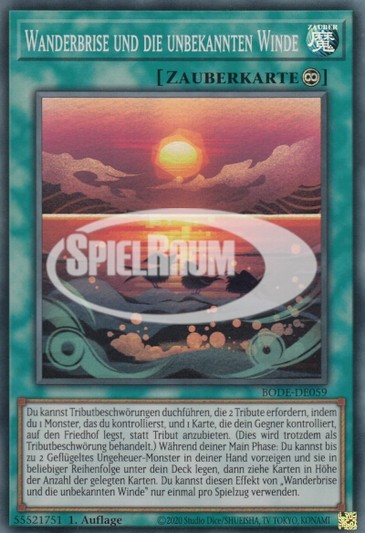 Floowandereeze and the Unexplored Winds Single: Yu-Gi-Oh! Burst of Destiny Einzelkarte
