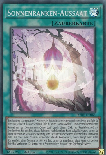 Sunvine Sowing Single: Yu-Gi-Oh! Burst of Destiny Einzelkarte