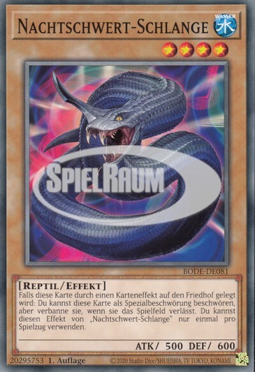 Night Sword Serpent Single: Yu-Gi-Oh! Burst of Destiny Einzelkarte