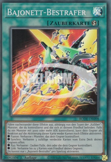 Bayonet Punisher Single: Yu-Gi-Oh! Burst of Destiny Einzelkarte