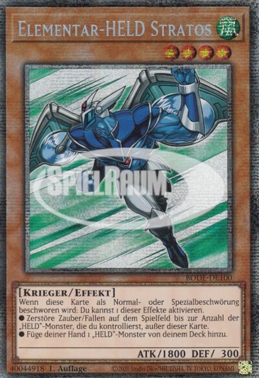 Elemental HERO Stratos Single: Yu-Gi-Oh! Burst of Destiny Einzelkarte