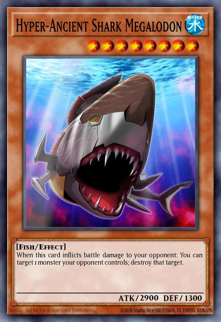 Hyper-Ancient Shark Megalodon (V.1 - Mosaic Rare) Single: Yu-Gi-Oh! Battle Pack 2: War of the Giants Einzelkarte