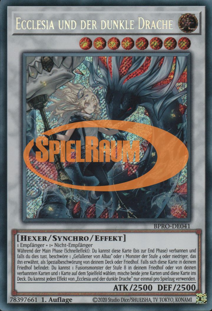 Ecclesia and the Dark Dragon (V.1 - Secret Rare)