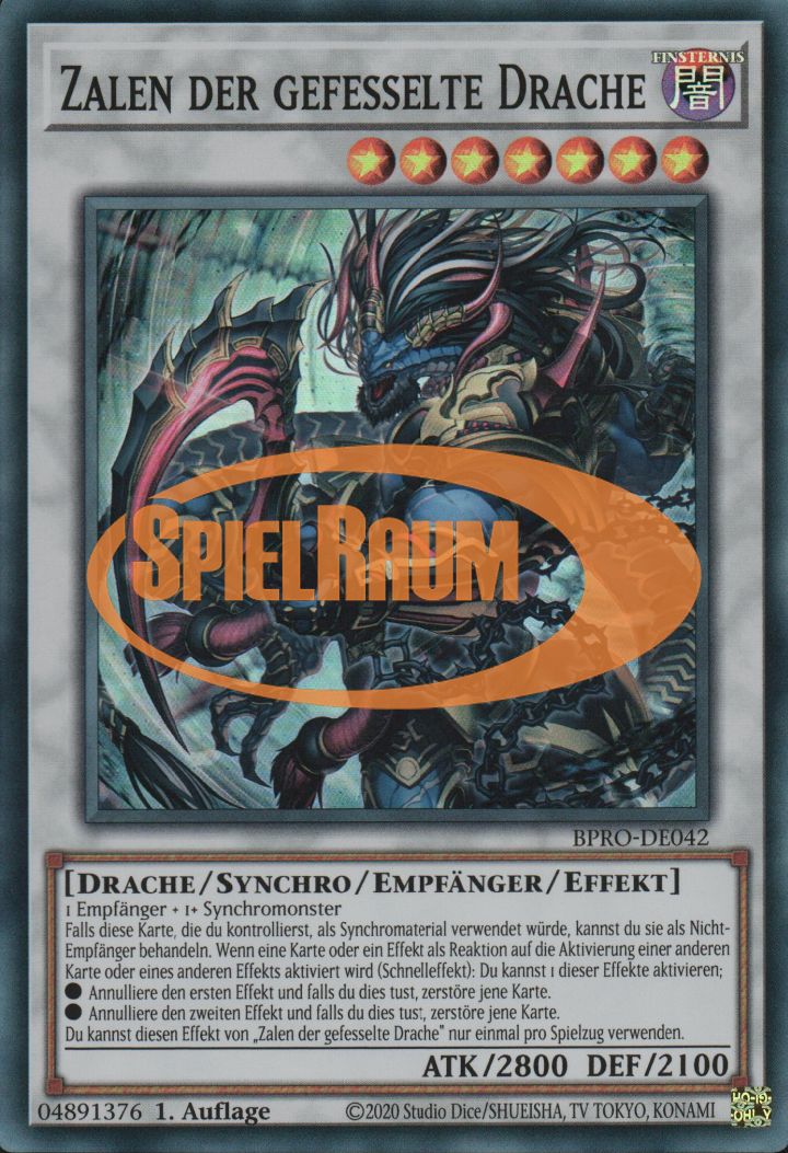 Zalen the Shackled Dragon Single: Yu-Gi-Oh! Burst Protocol Einzelkarte