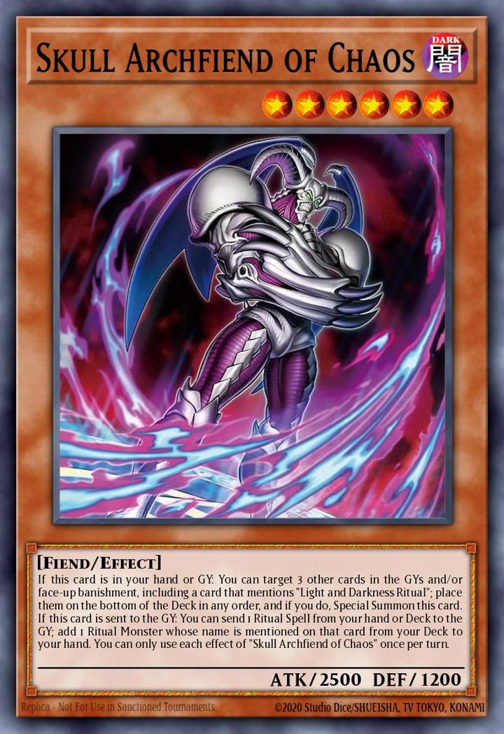 Skull Archfiend of Chaos (V.1 - Super Rare)