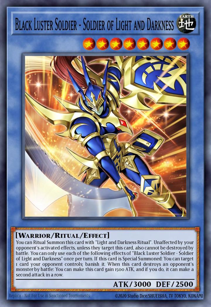 Black Luster Soldier - Soldier of Light and Darkness (V.1 - Secret Rare)