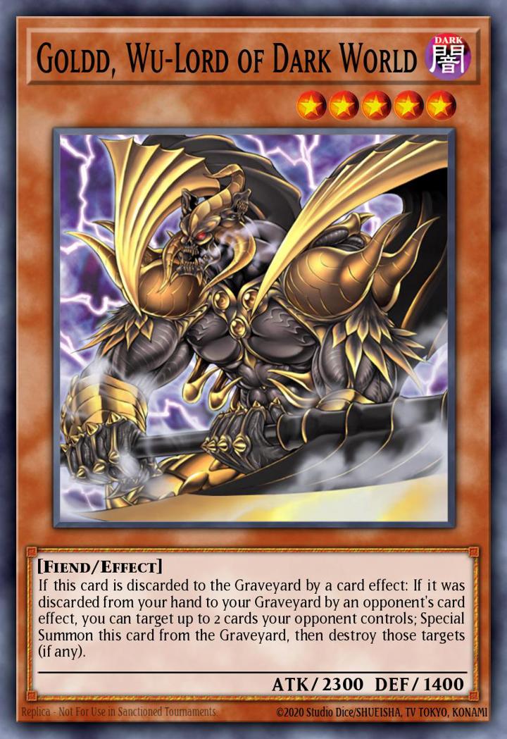 Goldd, Wu-Lord of Dark World Single: Yu-Gi-Oh! Champion Pack: Game Three Einzelkarte