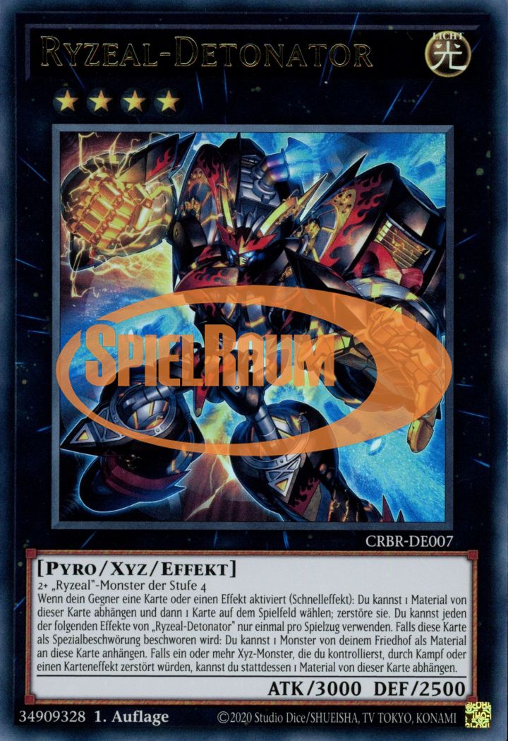 Ryzeal Detonator (V.1 - Ultra Rare) Single: Yu-Gi-Oh! Crossover Breakers Einzelkarte