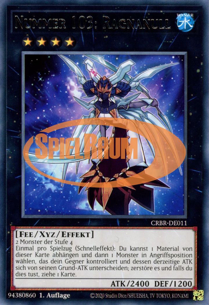 Number 103: Ragnazero (V.1 - Rare) Single: Yu-Gi-Oh! Crossover Breakers Einzelkarte