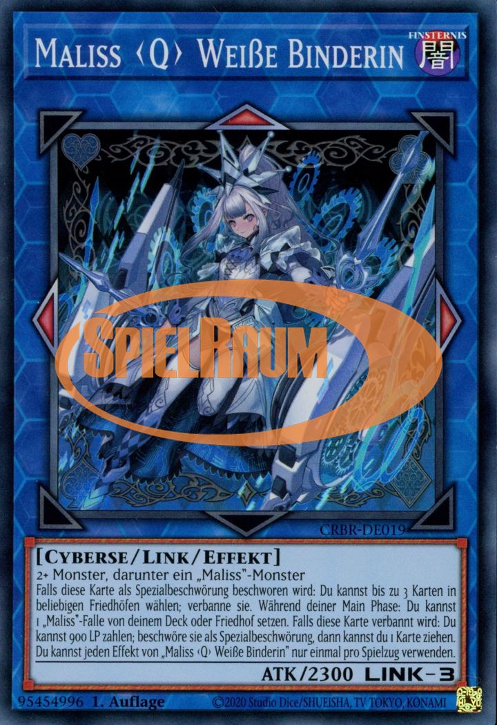 Maliss Q WHITE BINDER (V.2 - Collectors Rare) Single: Yu-Gi-Oh! Crossover Breakers Einzelkarte
