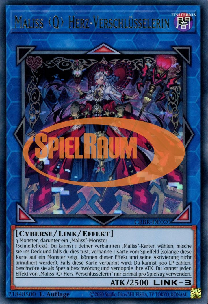 Maliss Q HEARTS OF CRYPTER (V.1 - Ultra Rare) Single: Yu-Gi-Oh! Crossover Breakers Einzelkarte