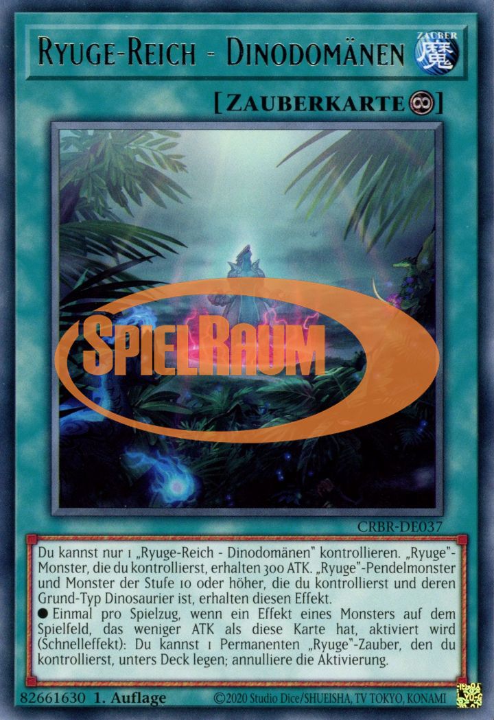 Ryu-Ge Realms - Dino Domains (V.1 - Rare) Single: Yu-Gi-Oh! Crossover Breakers Einzelkarte